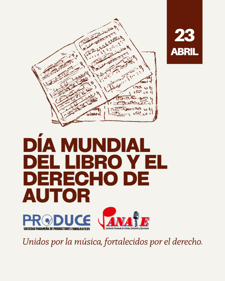 Un mensaje de PRODUCE y PANAIE en el Día Mundial del Derecho de Autor