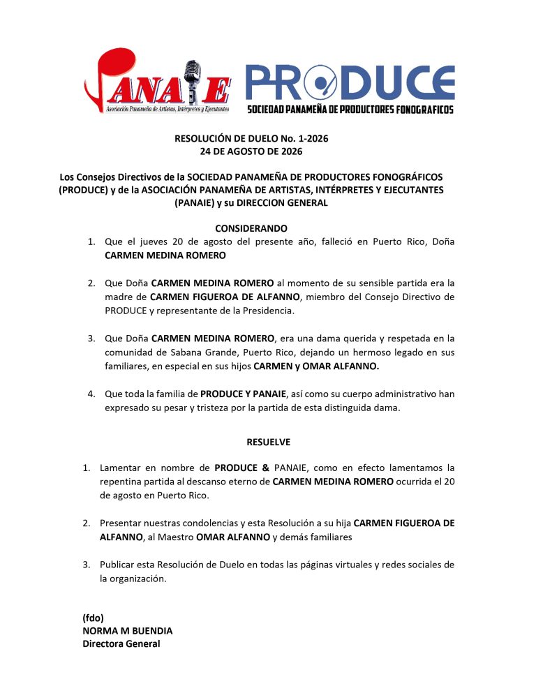 RESOLUCIÓN DE DUELO No. 1-2026
